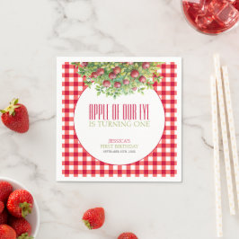 秋アップルオブザウアイファースト誕生日 スタンダードカクテルナプキン