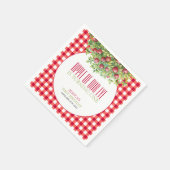 秋アップルオブザウアイファースト誕生日 スタンダードカクテルナプキン (角)