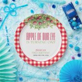 秋アップルオブザウアイファースト誕生日 ペーパープレート (パーティー)