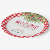 秋アップルオブザウアイファースト誕生日 ペーパープレート (アングル)