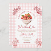 秋アップルオーチャードブライダルシャワーが互いを選んだ 招待状 (正面/裏面)