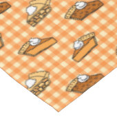 秋アップルカボチャとペカンのパイパターン テーブルクロス (アングル)