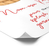 秋アップルバスケットベビーシャワーマママオサバー ポスター (角)