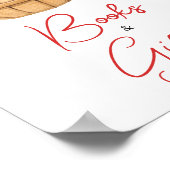 秋アップルバスケット赤ちゃんシャワー本とギフト ポスター (角)