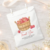 秋アップルバスケット赤ちゃんシャワー フェイバーバッグ (クリップ留めされた状態)