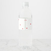 秋アップルバスケット赤ちゃんシャワー ペットボトルラベル (裏面)