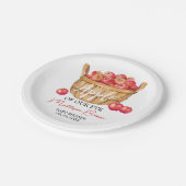 秋アップルバスケット赤ちゃんシャワー ペーパープレート (アングル)