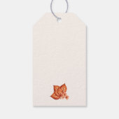 秋アップルブライダルシャワーサンキュー ギフトタグ (裏面)