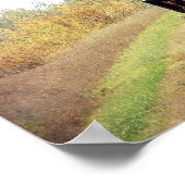 秋アミッシュホースアンド乳母車 ポスター (角)