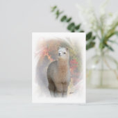 秋アルパカはがき ポストカード (スタンド正面)