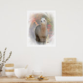 秋アルパカプリント ポスター (キッチン)