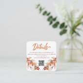 秋アーストンテラコッタ結婚のエンクロージャカード エンクロージャーカード (スタンド正面)