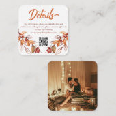 秋アーストンテラコッタ結婚のエンクロージャカード エンクロージャーカード (正面/裏面)