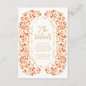 秋アース素朴ー離れンズ結婚詳細 エンクロージャーカード (正面)