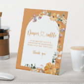 秋アーチカボチャおむつラッフルペデスタルサイン 台座サイン (インサイチュ)