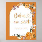 秋アーチカボチャベビーは甘いポスター ポスター (正面)