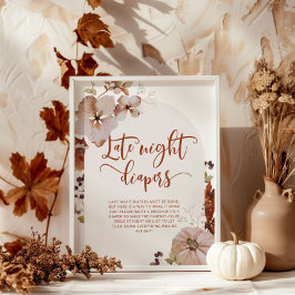 秋アーチカボチャ深夜おむつゲームポスター ポスター