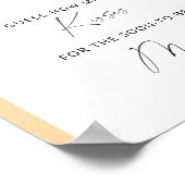 秋アーチ – キスブライダルシャワーゲームの数 ポスター (角)