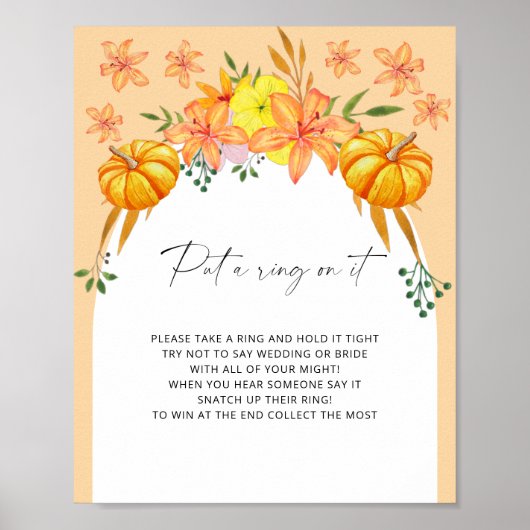 秋アーチ – itゲームにリングを置く ポスター (正面)