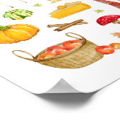 秋アートプリント – ウォールアートデコール ポスター (角)