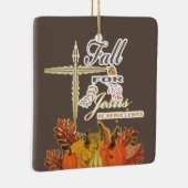 秋イエスは決して葉1人 セラミックオーナメント (右)