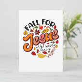 秋イエスキリスト決して離れ秋感謝祭 招待状 (スタンド正面)