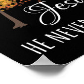 秋イエス様に誓う葉ことない秋感謝してい ポスター (角)