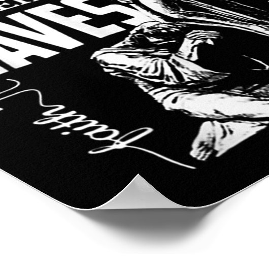 秋イエス・キリスト教の感謝祭葉に決して参加しない ポスター (角)