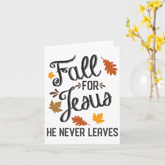 秋イエス・キリスト離れ教徒1 カード (黄色い花)