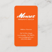 秋イエローレッドウォーターカラーデイジーブーケエレガント 名刺 (裏面)