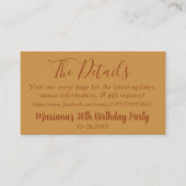 秋イベント詳細Webページエンクロージャカード エンクロージャーカード (正面)