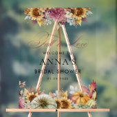 秋インエレガントラブブライダルシャワーウェルカムサイン アクリルサイン (ニュートラル)