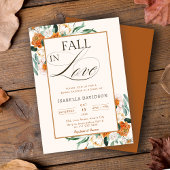 秋インエレガントラブブライダルシャワーフローラ秋 招待状