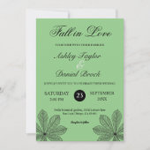 秋インシンプルラブセージボホオータムーズ結婚 招待状 (正面)