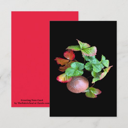 秋インストロベリーシーズンバックヤードガーデンフォト カード (正面/裏面)