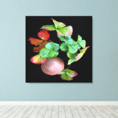 秋インストロベリーシーズンバックヤードガーデンフォト キャンバスプリント (インサイチュ (ウッドフロア))