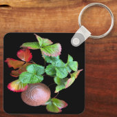 秋インストロベリーシーズンバックヤードガーデンフォト キーホルダー (裏面)