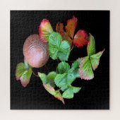 秋インストロベリーシーズンバックヤードガーデンフォト ジグソーパズル (横)