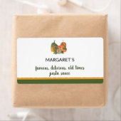 秋インスパイアの可愛いカスタム文字ソース ラベル (インサイチュ)