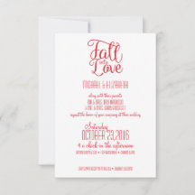 秋イントラブ結婚式招待状