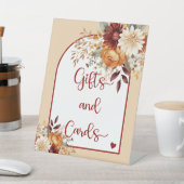 秋インフローラアーチブライダルシャワーギフト&カード 台座サイン (インサイチュ)