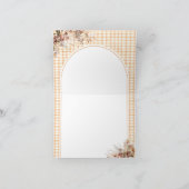 秋インフローラボー素朴ベビーシャワー サンキューカード (内部)