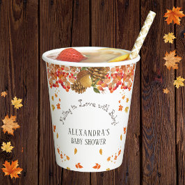 秋インフローラ秋の赤ちゃんシャワー 紙コップ