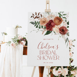 秋インブライダルシャワーウェルカムサイン ポスター