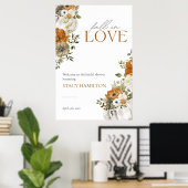 秋インブライダルシャワーウェルカムサイン ポスター (ホームオフィス)