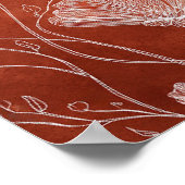 秋インブライダルシャワーウェルカムサイン ポスター (角)