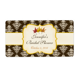 秋インブライダルシャワーウォーターボトルラベル ラベル