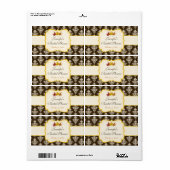 秋インブライダルシャワーウォーターボトルラベル ラベル (フルシート)