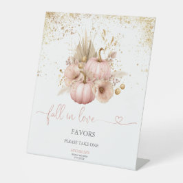 秋インブライダルシャワーパンプキンウィズズ 台座サイン