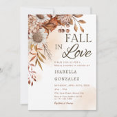 秋インブライダルシャワーボホラストサンフラワー 招待状 (正面)